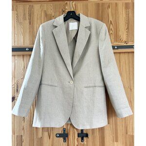 NWOT Linen blazer jacket in natural/flax